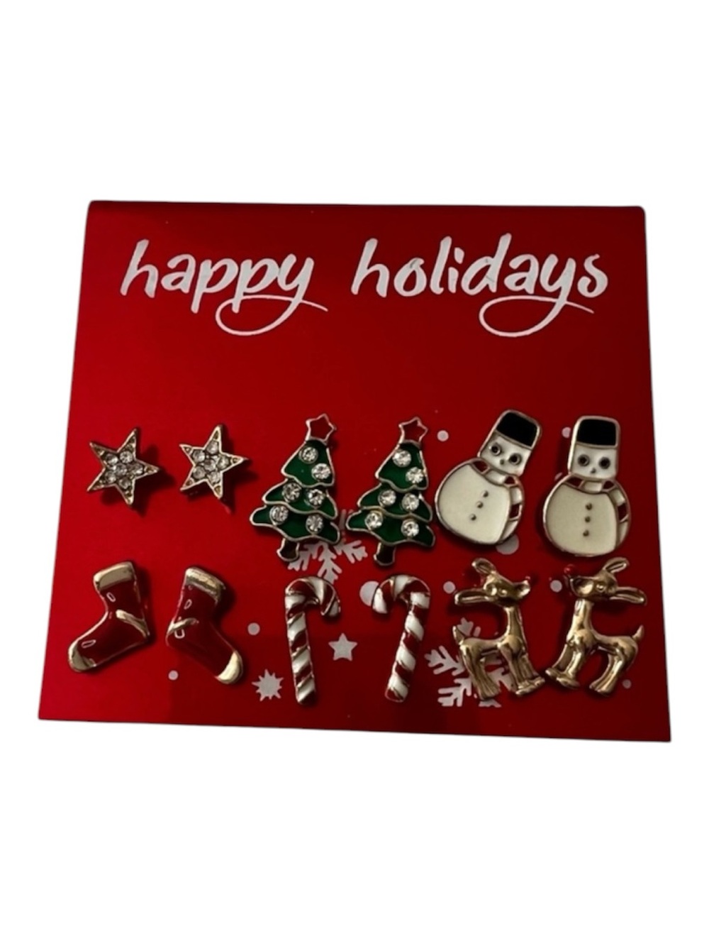 Set of 6 Holiday Earrings